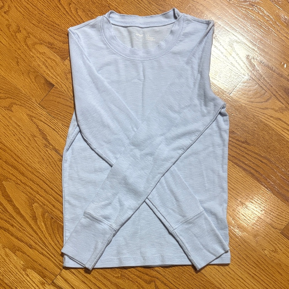 Aerie Soft Blue Long Sleeve Tee